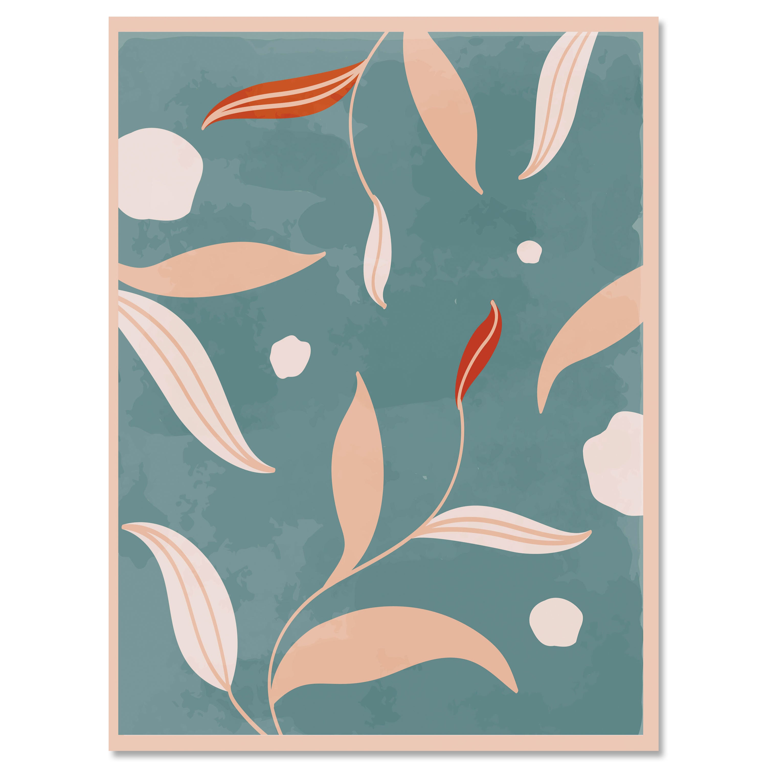 Leinwandbild Minimalismus, Blätter, Hochformat M0658 kaufen - Bild 1