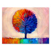 Canvas picture, painting, tree, landscape format M0669
