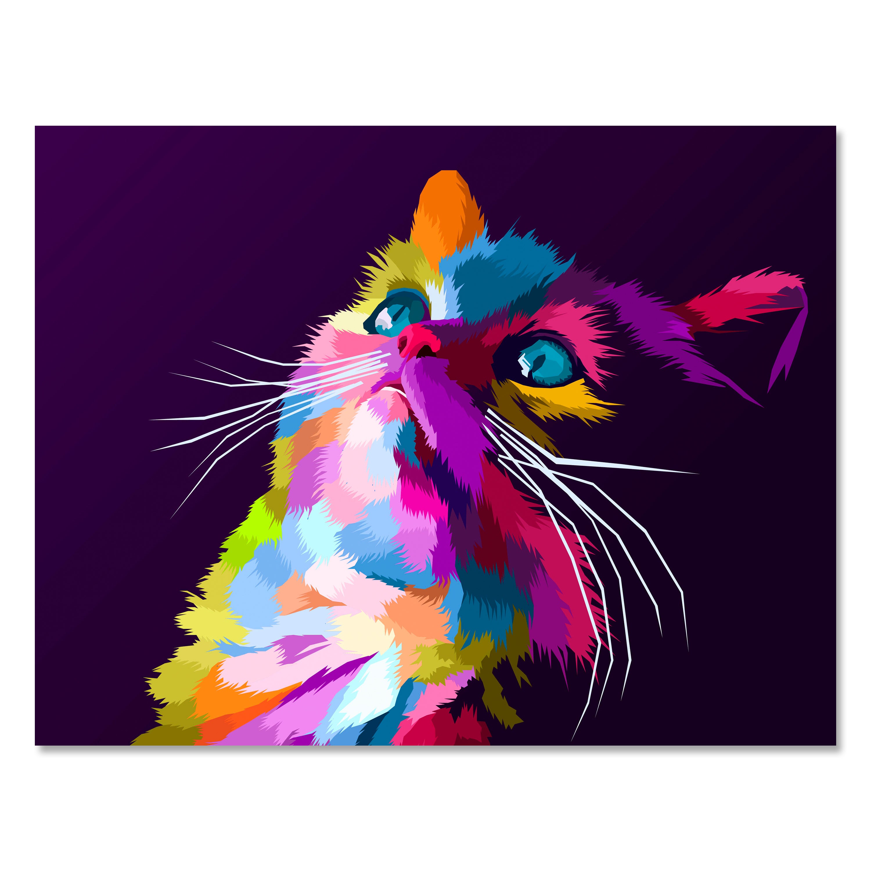 Leinwandbild Digital Art, Katze, Querformat M0680 kaufen - Bild 1