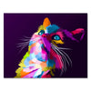 Canvas picture, digital art, cat, landscape format M0680