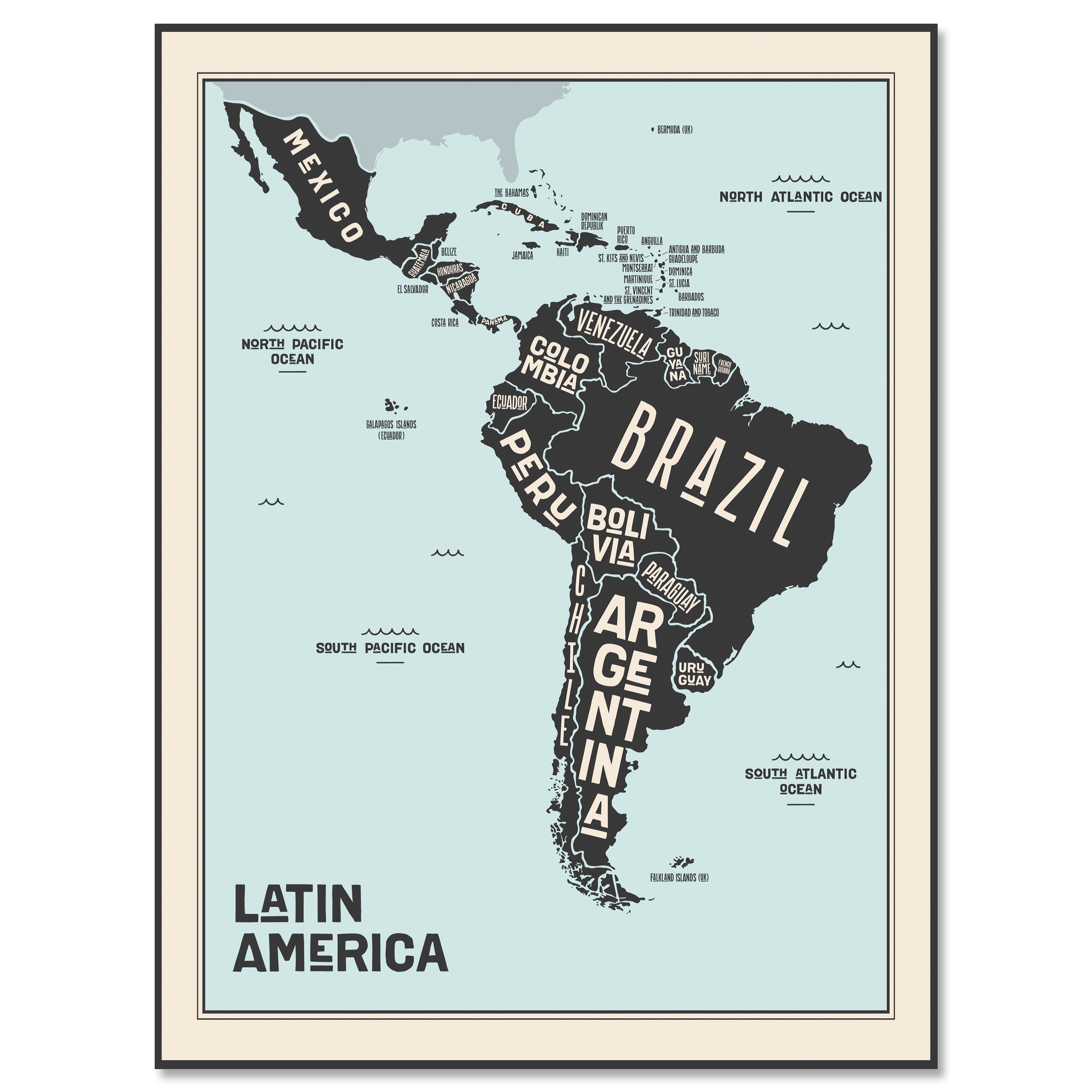 Leinwandbild Weltkarte, Südamerika, Hochformat M0682 kaufen - Bild 1