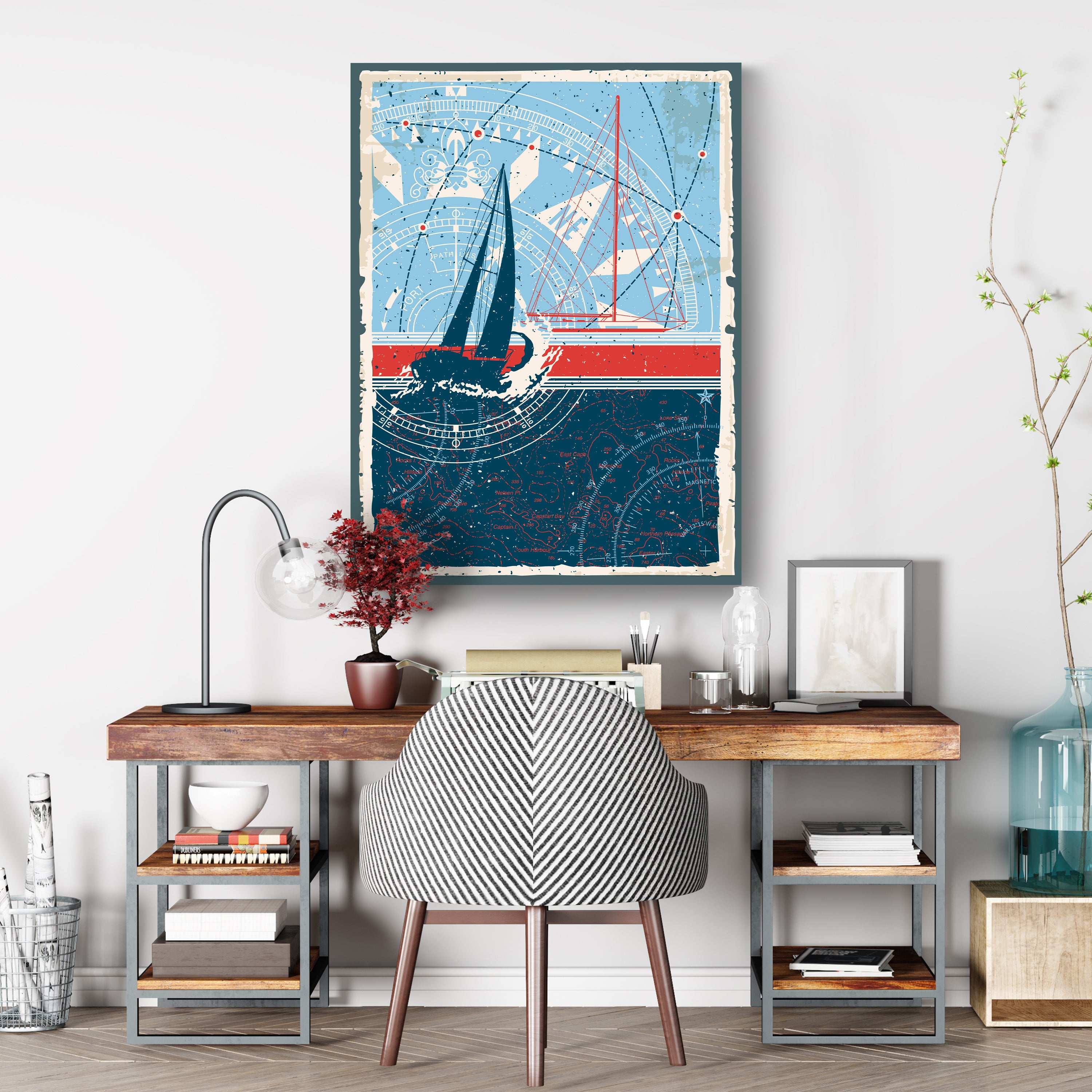Leinwandbild Maritim, Segelschiff, Hochformat M0684 kaufen - Bild 3