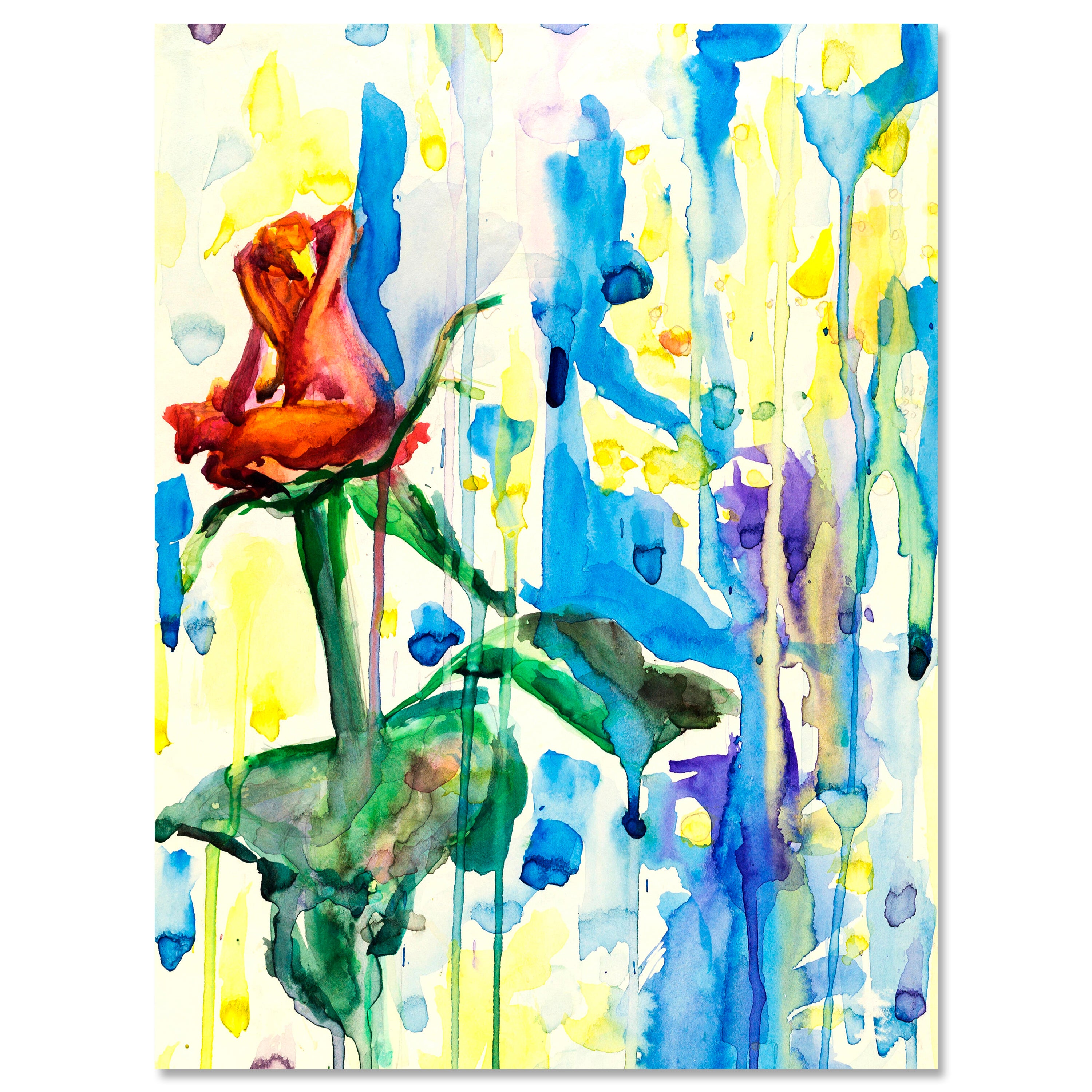 Leinwandbild Malerei, Blumen, Hochformat M0685 kaufen - Bild 1