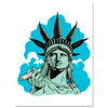 Canvas picture, digital art, Statue of Liberty, portrait format M0693