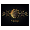 Canvas picture, space, moon, landscape format M0697