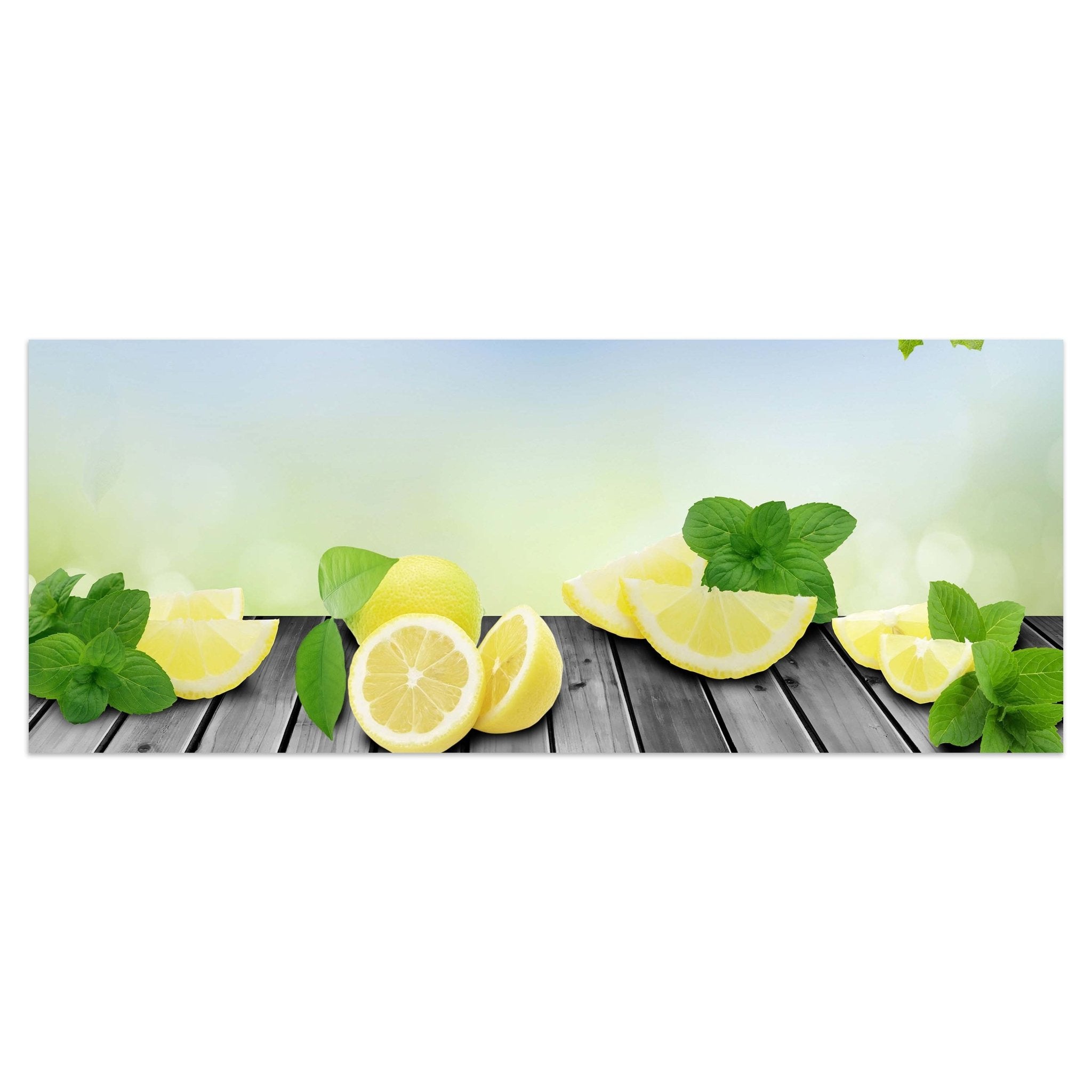 Leinwandbild Zitronen Grünen Hintergrund M0701 kaufen - Bild 1