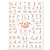 Canvas picture sports, yoga positions, portrait format M0704