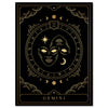 Canvas picture zodiac sign, Gemini, portrait format M0708