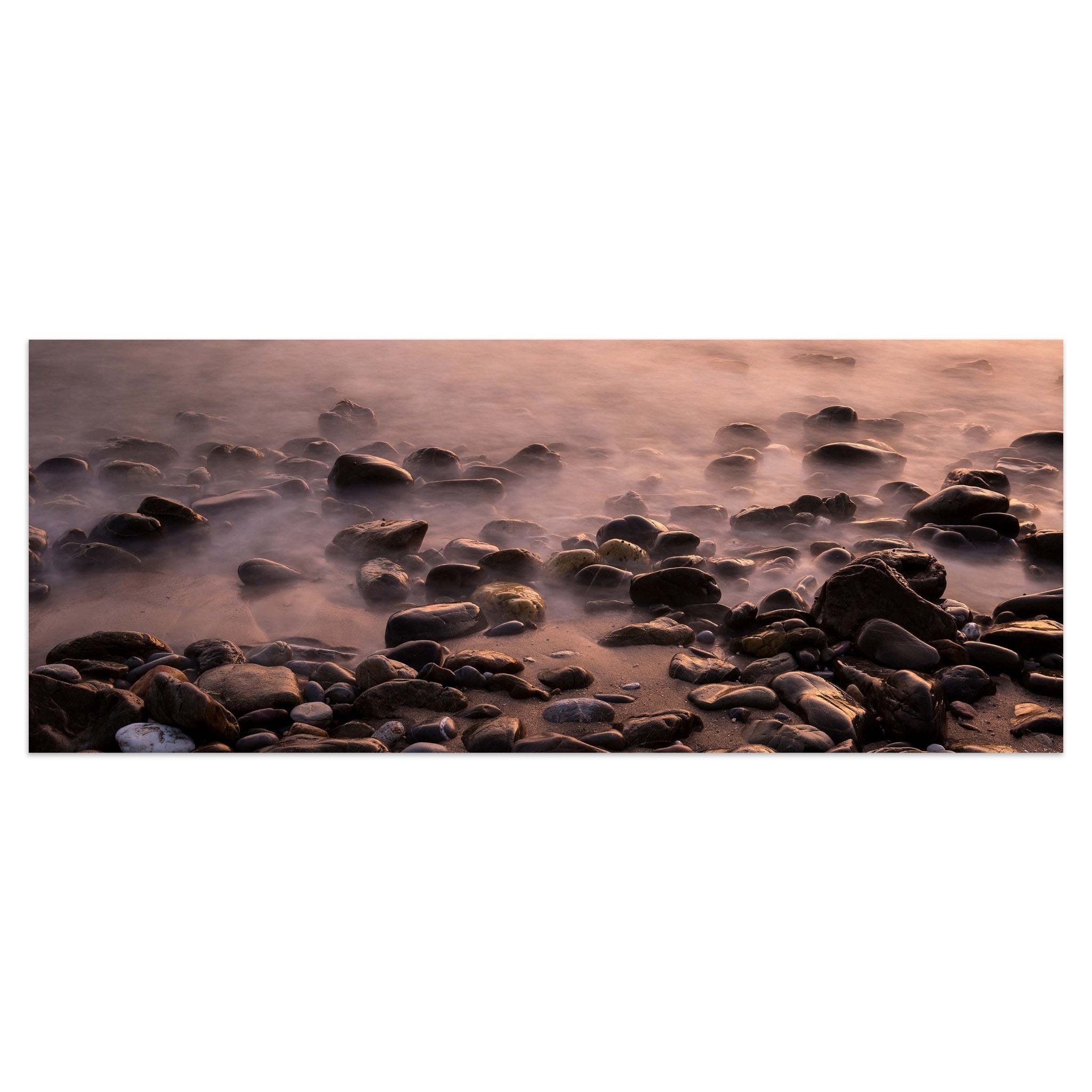 Leinwandbild Steine und Nebelwasser M0710 kaufen - Bild 1