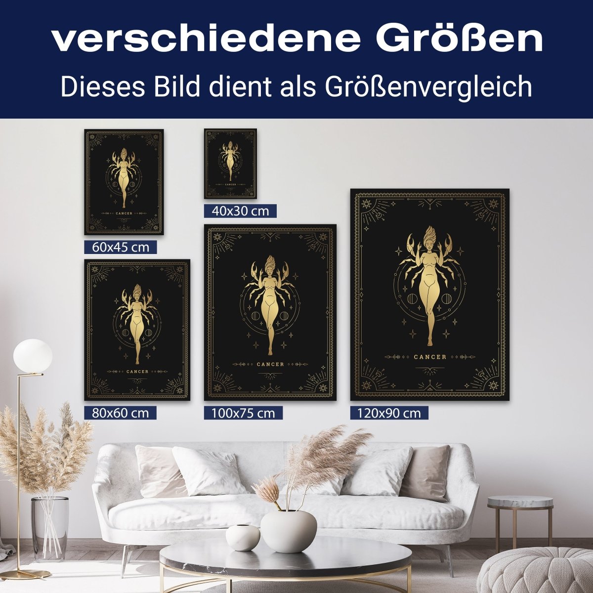 Leinwandbild Sternzeichen, Krebs, Hochformat M0720 kaufen - Bild 8