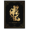 Canvas picture zodiac sign, Aquarius, portrait format M0724