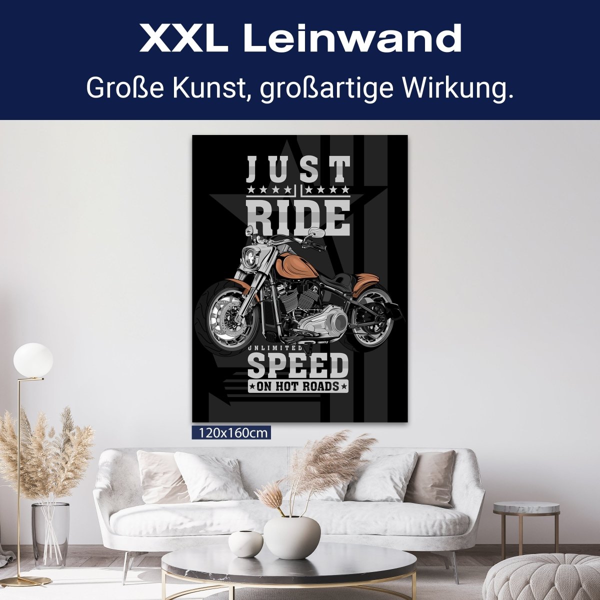 Leinwandbild Sport, Motorrad, Spruch, Hochformat M0734 kaufen - Bild 9