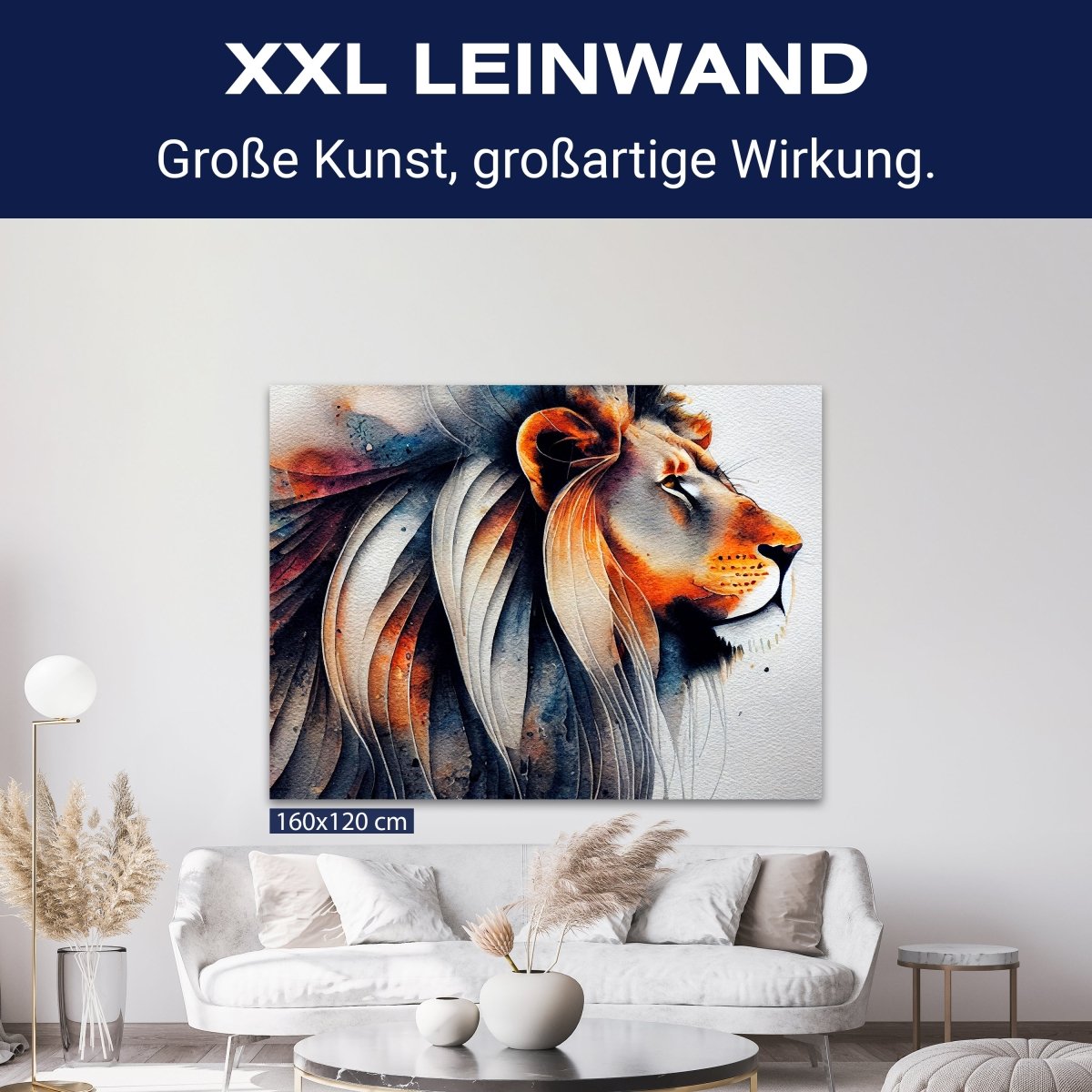 Leinwandbild Malerei, Löwe M0737 kaufen - Bild 9