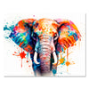 Leinwandbild Malerei, Elefant M0739