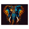 Canvas picture, painting, elephant, landscape format M0741