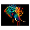 Canvas picture, digital art, elephant, landscape format M0743