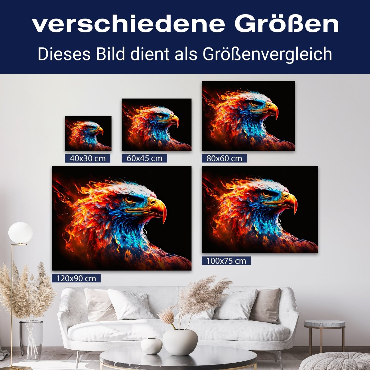 Leinwandbild Digital Art, Adler, Querformat M0744 kaufen - Bild 8