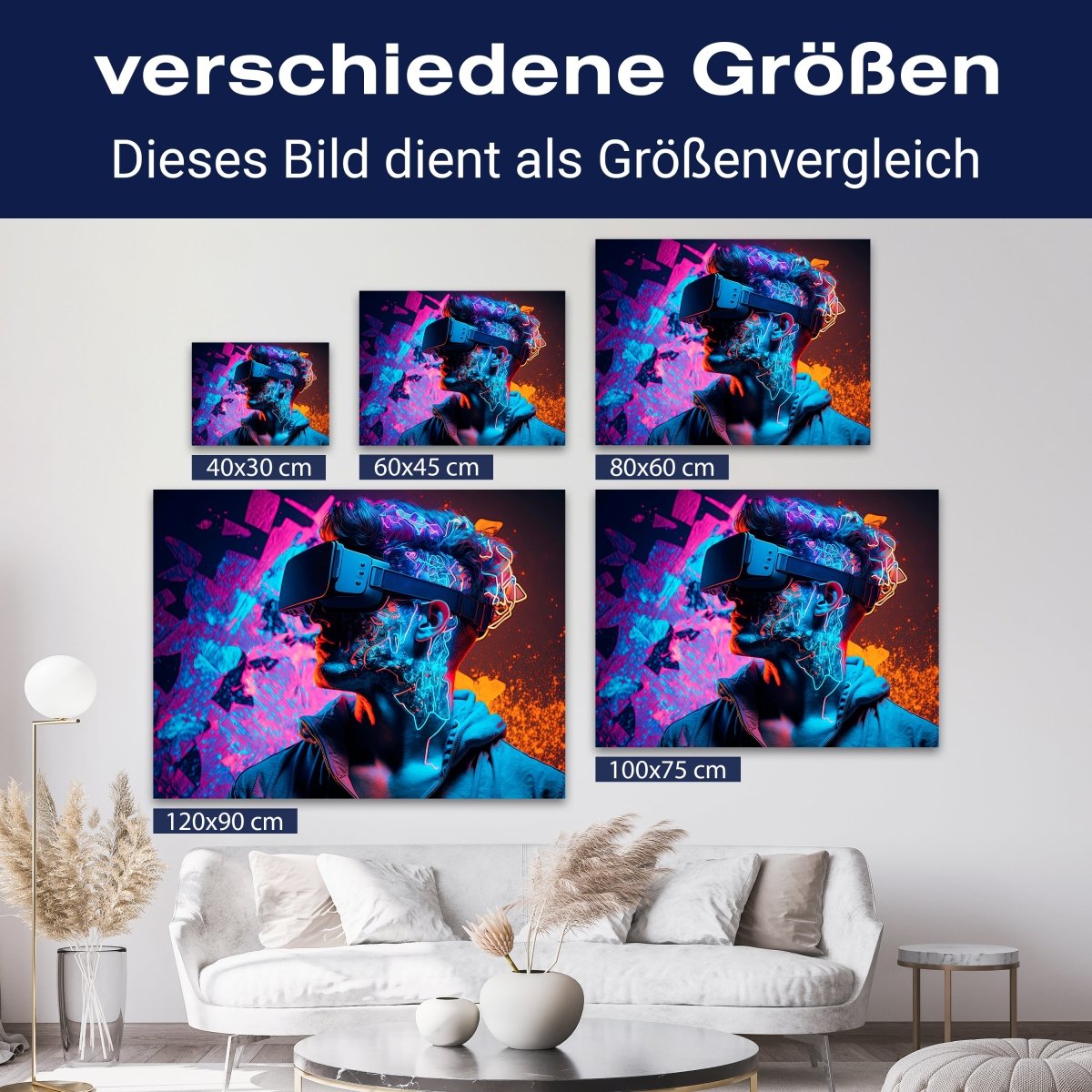 Leinwandbild Digital Art, Cyberpunk, Querformat M0747 kaufen - Bild 8