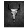 Canvas picture, skull, bull, skull, portrait format M0768