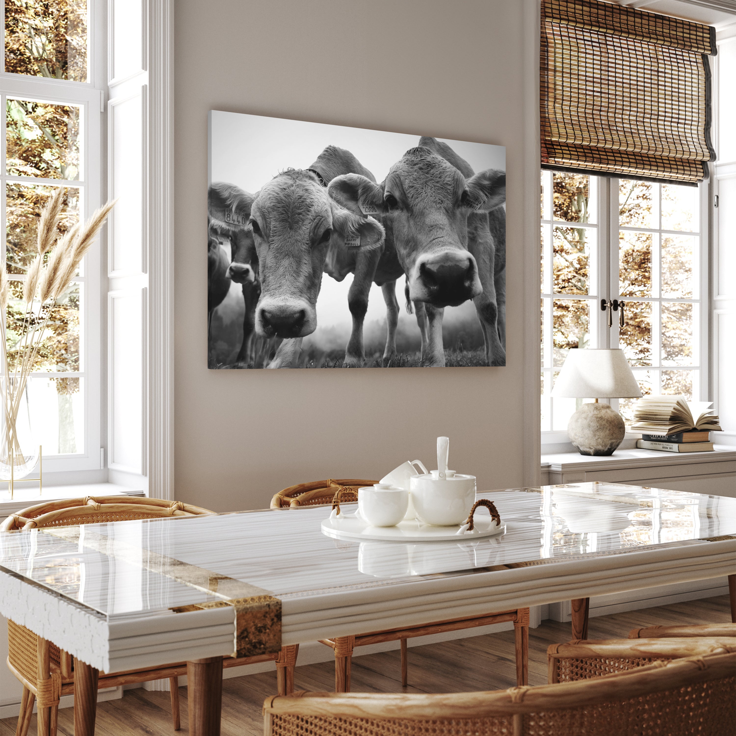 Leinwandbild Kühe, Weide, Querformat M0771 kaufen - Bild 2