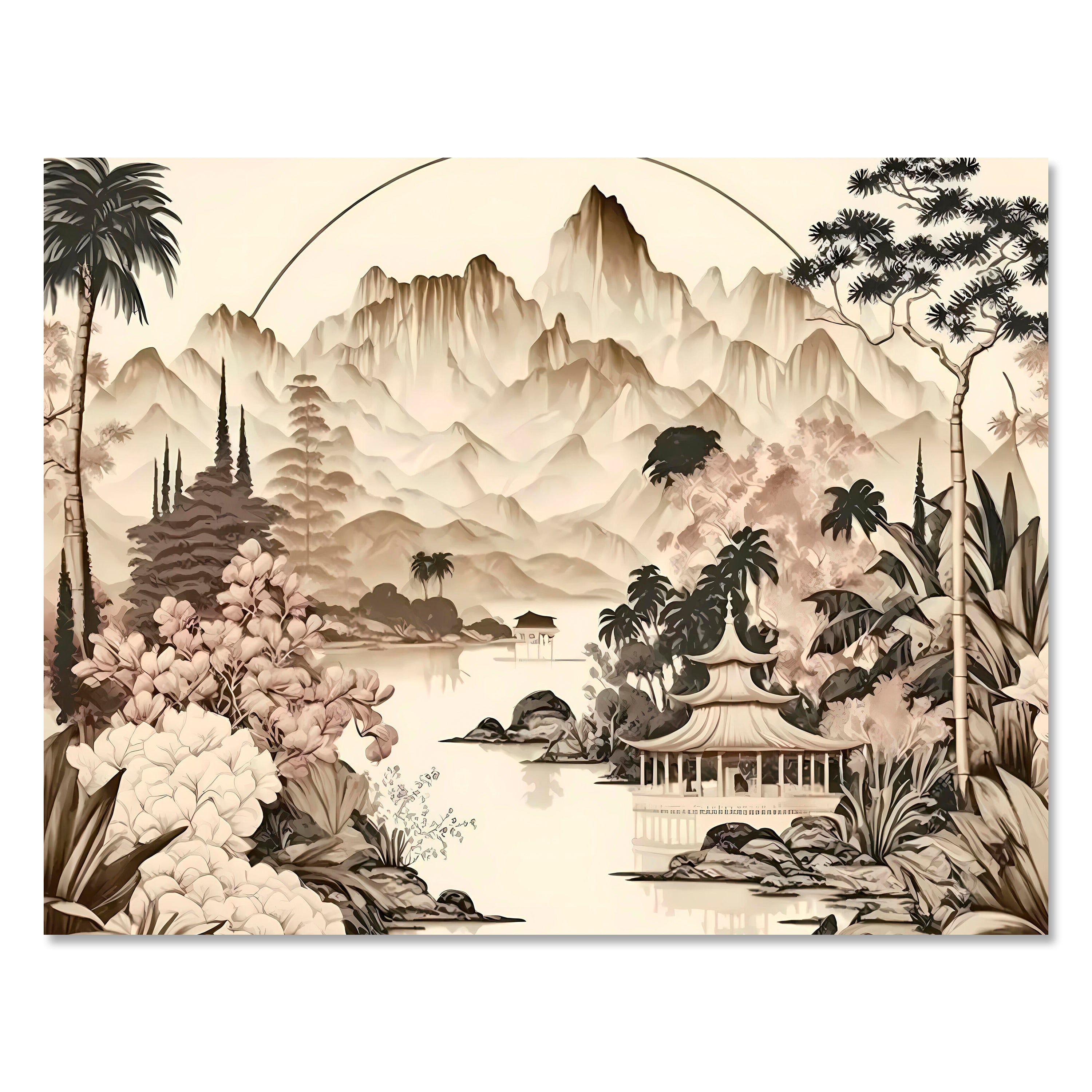 Leinwandbild Chinesische Landschaft, Querformat M0782 kaufen - Bild 1