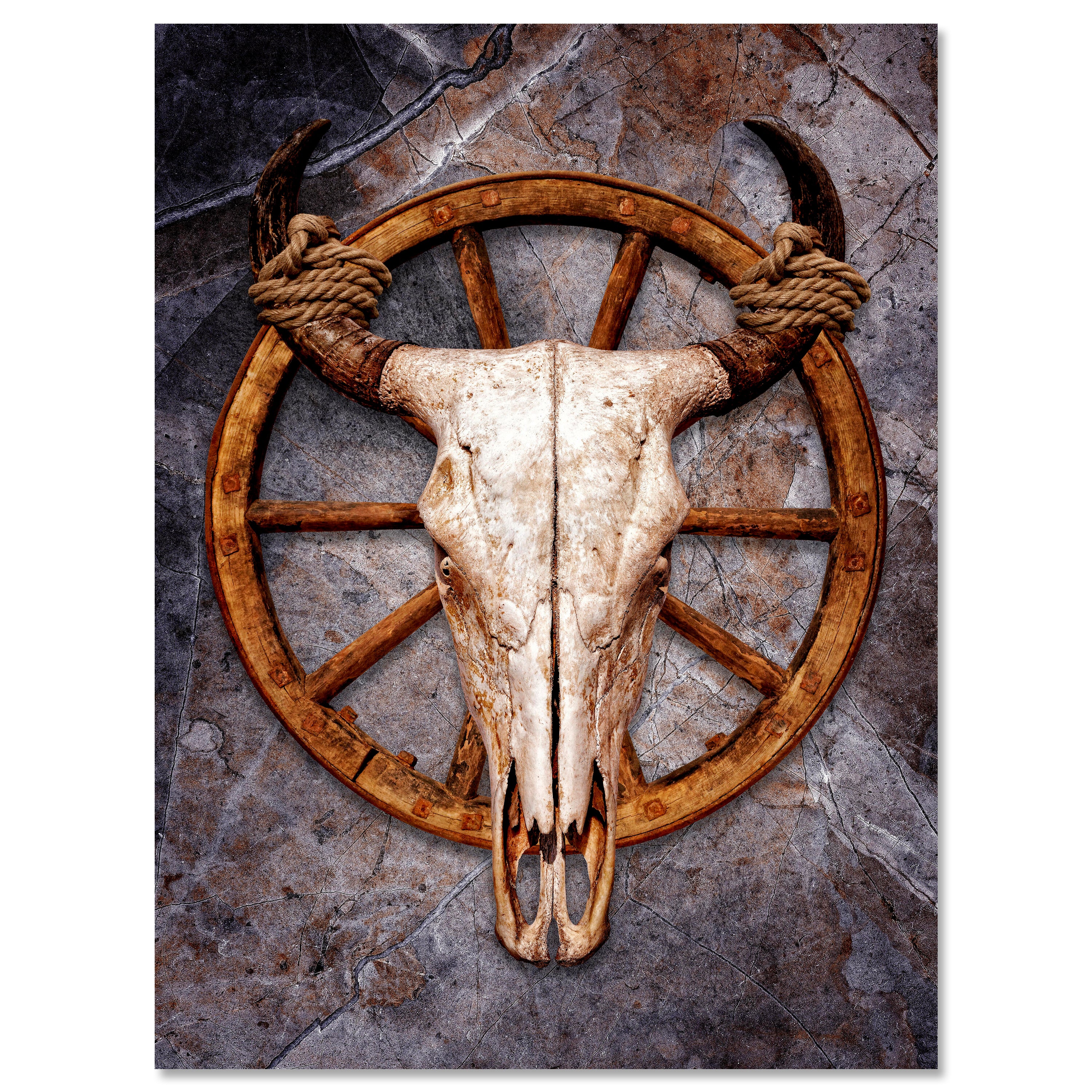 Leinwandbild Stier, Totenkopf, Hochformat M0784 kaufen - Bild 1