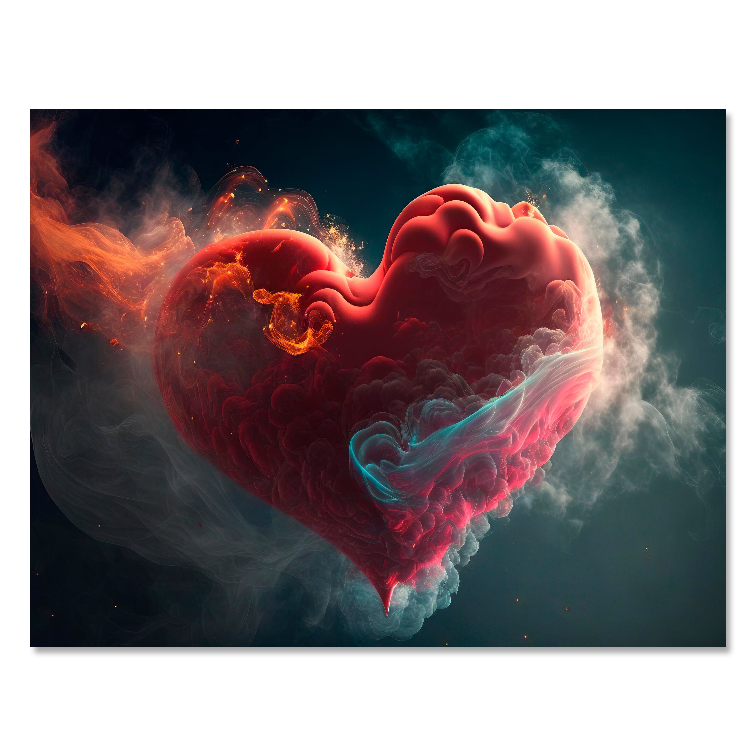 Leinwandbild Herz, Wolken, Querformat M0785 kaufen - Bild 1