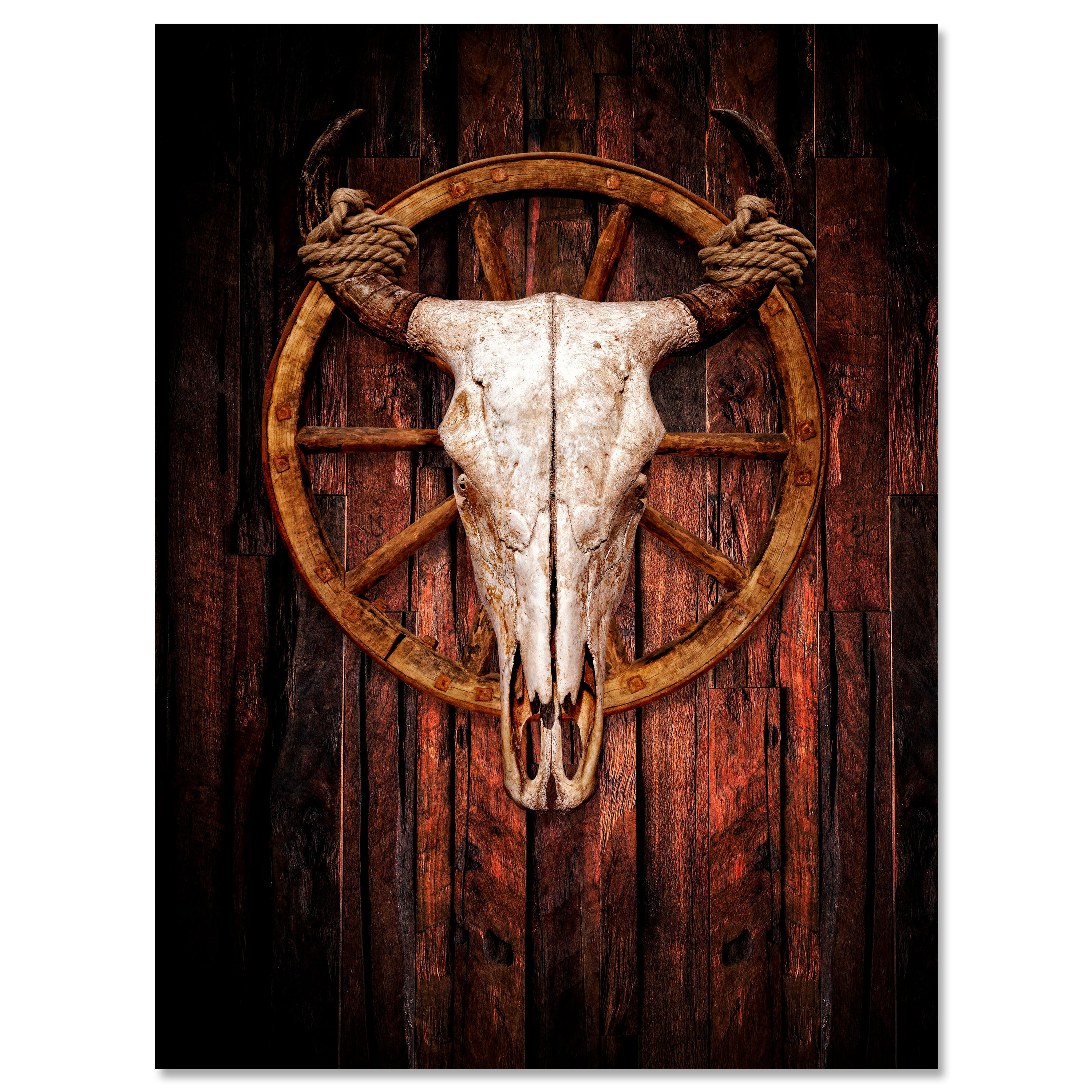 Leinwandbild Stier, Totenkopf, Hochformat M0786 kaufen - Bild 1