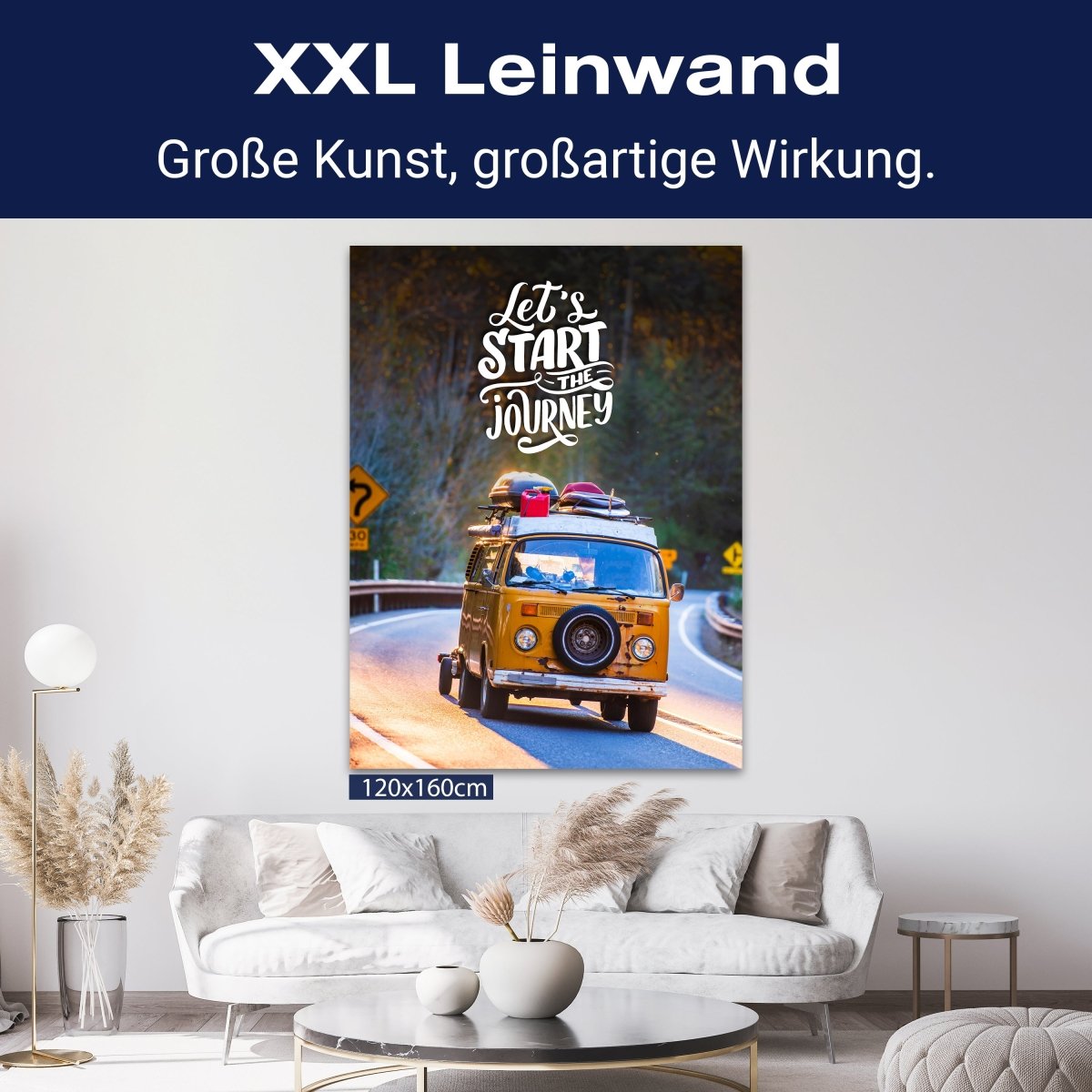 Leinwandbild Spruch Journey, Bus, Hochformat M0788 kaufen - Bild 9