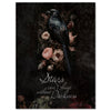 Canvas picture, saying stars, raven, gothic, portrait format M0796