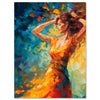 Canvas picture, painting, woman, portrait format M0802