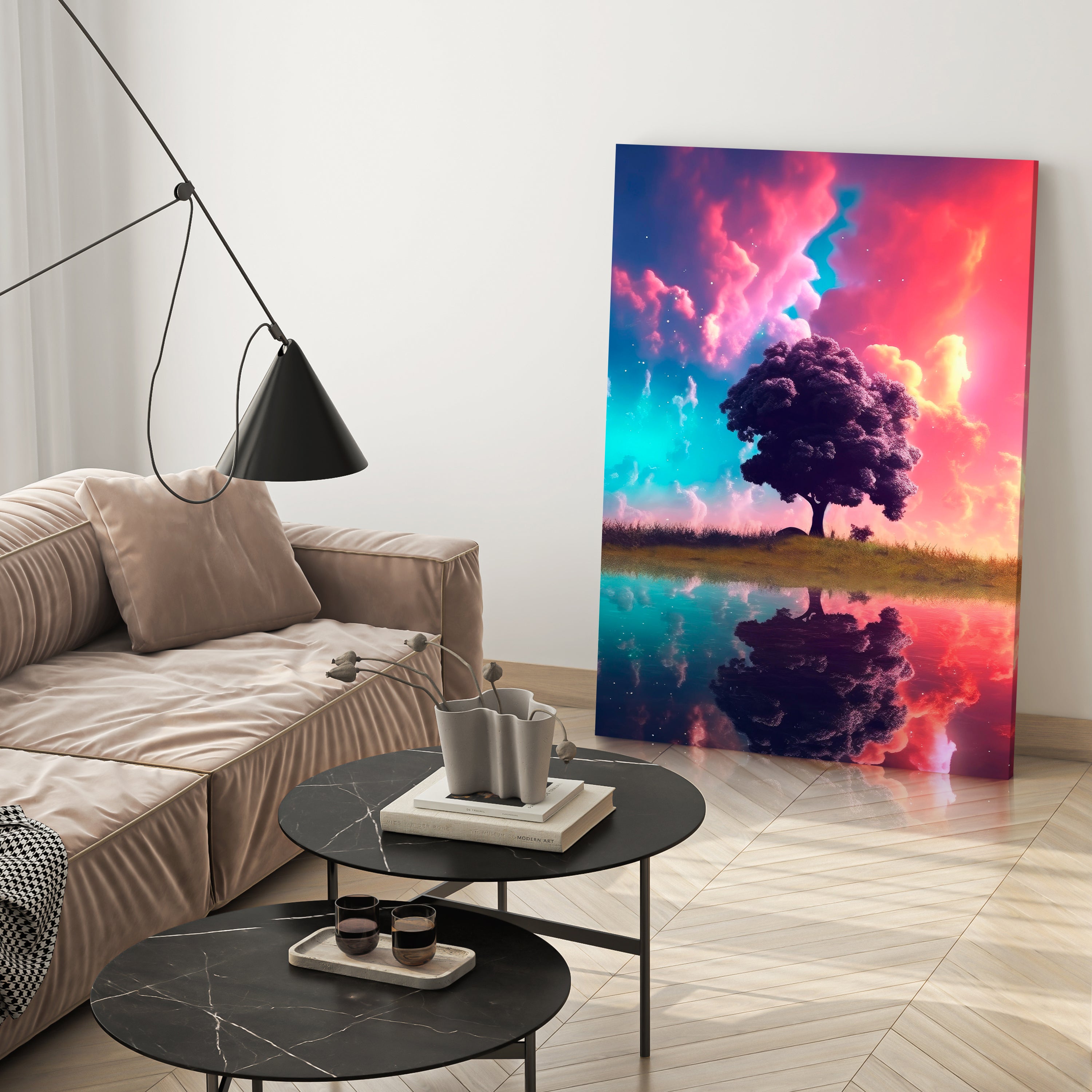Leinwandbild Baum, Wolken, Hochformat M0816 kaufen - Bild 3