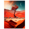Leinwandbild Fantasy, Baum, Wüste, Hochformat M0821