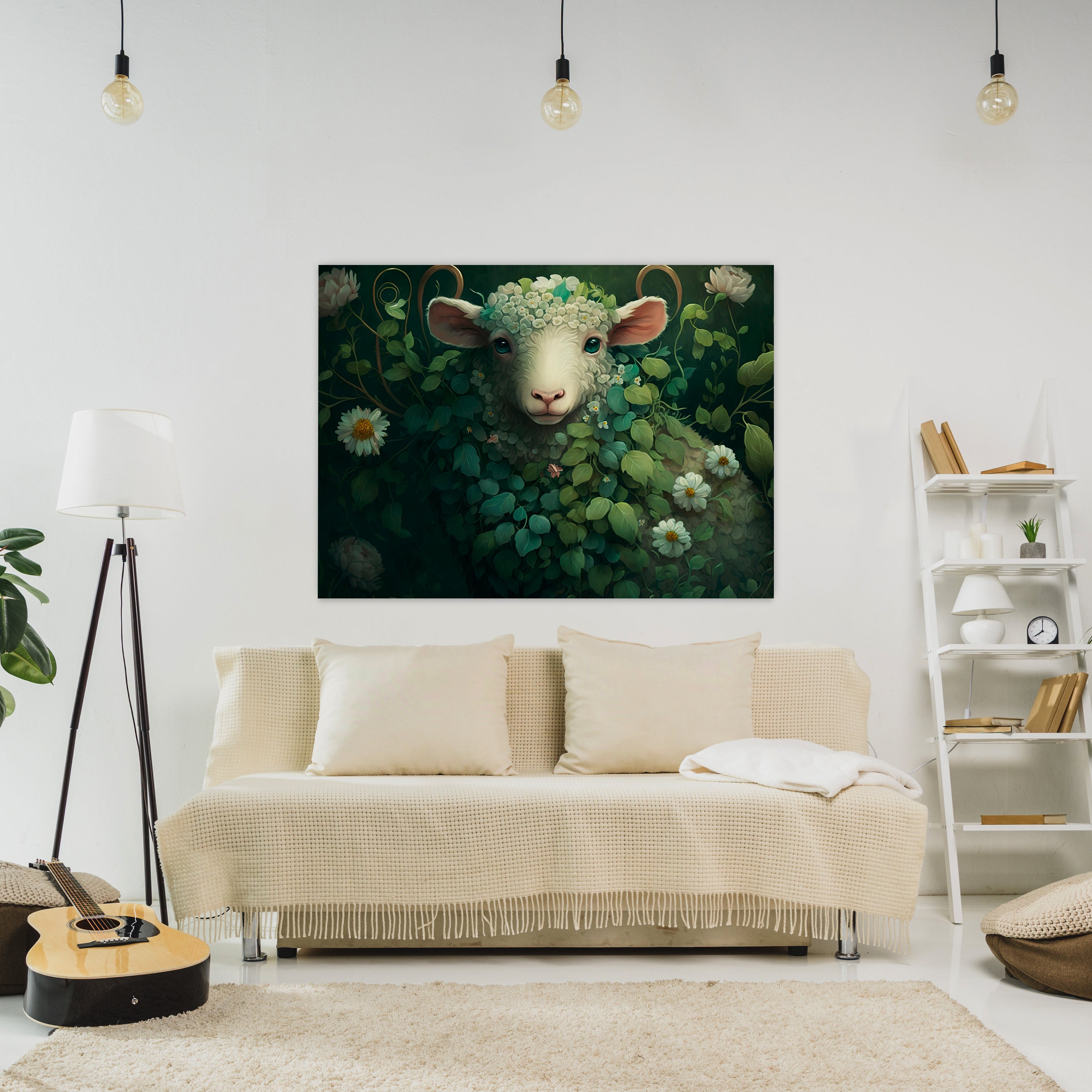 Leinwandbild Schaf, Digital Art, Querformat M0824 kaufen - Bild 2
