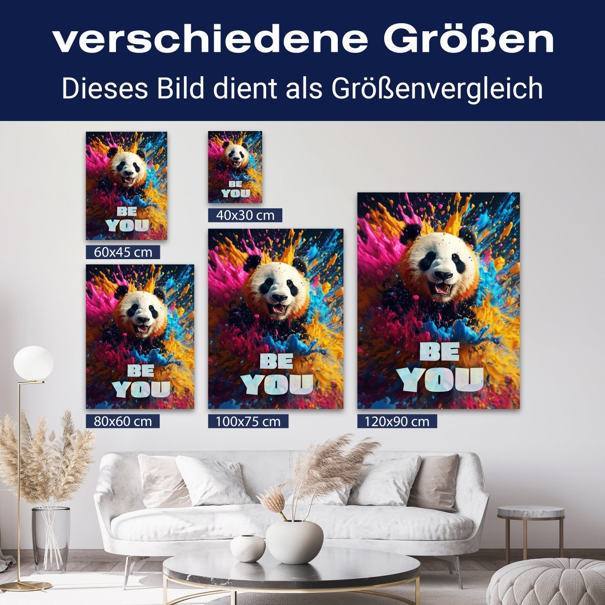 Leinwandbild Spruch Be You, Panda M0825 kaufen - Bild 8