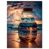 Leinwandbild Meer, Wasser, Flasche M0828