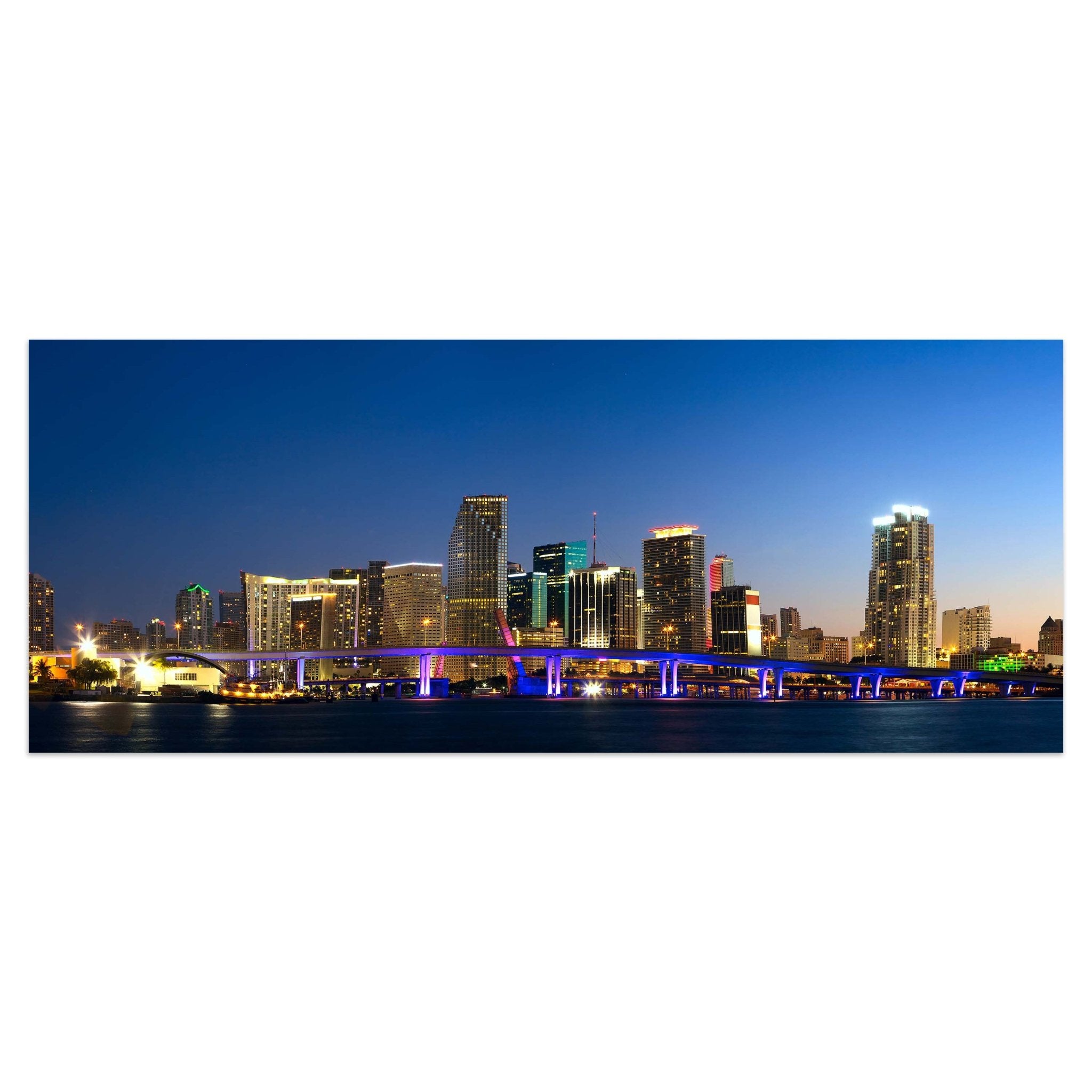 Leinwandbild Downtown Miami Skyline Panorama M0932 kaufen - Bild 1