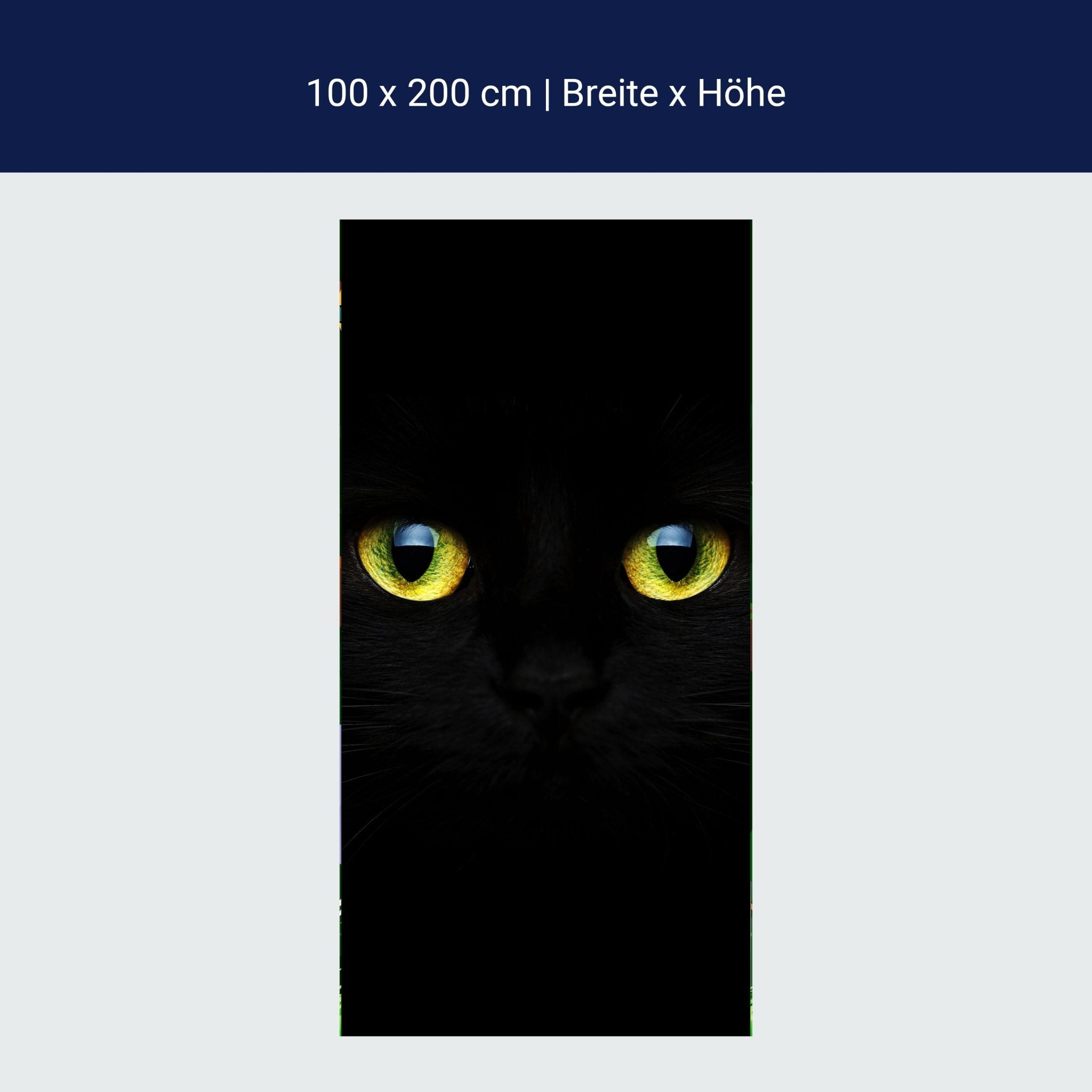 Türtapete Mysteriöse Katzenaugen M1015