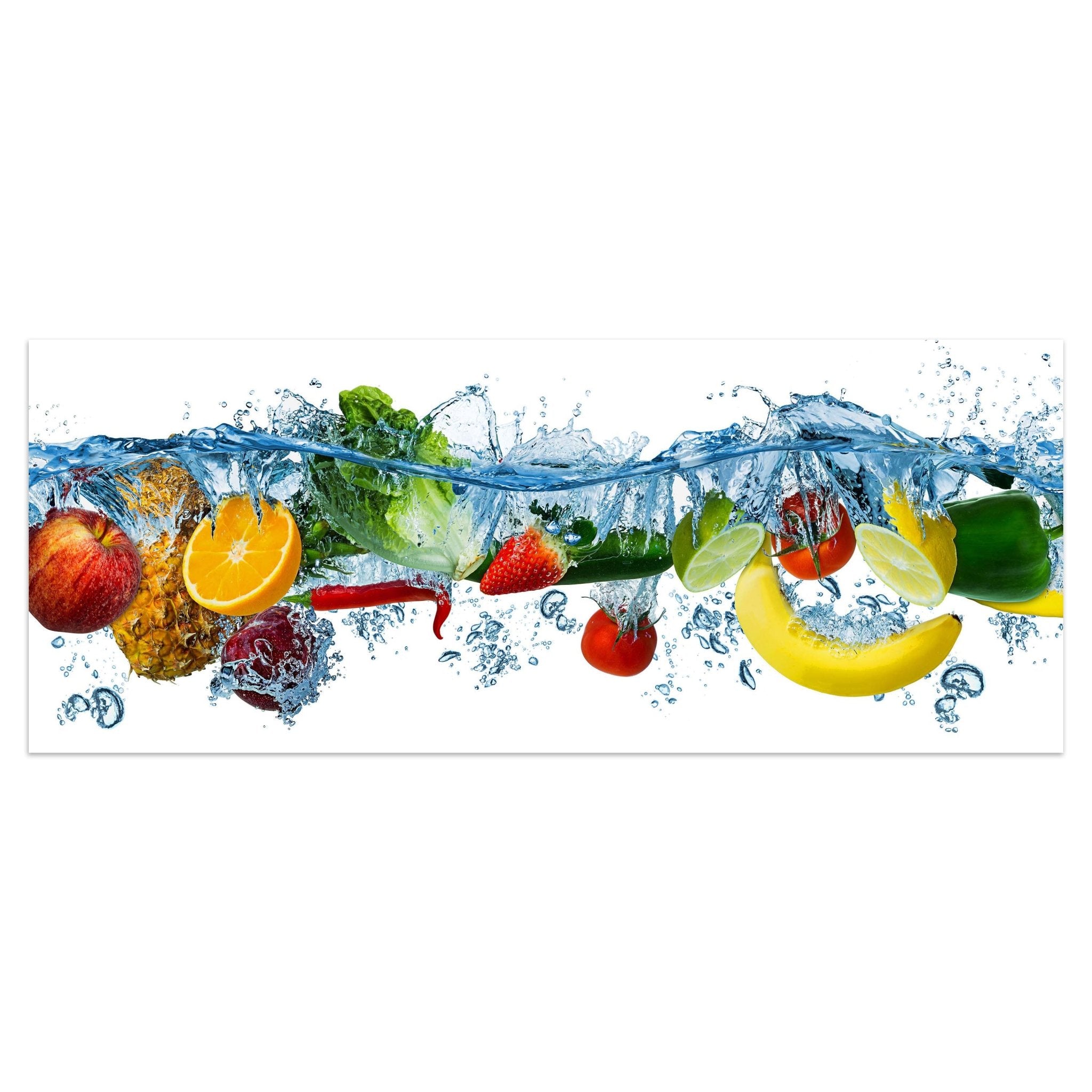 Leinwandbild Obst & Gemüse im Wasser, Früchte M1083 kaufen - Bild 1