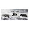 Leinwandbild Bär & Nilpferd auf Eis, Meer, Klima M1097