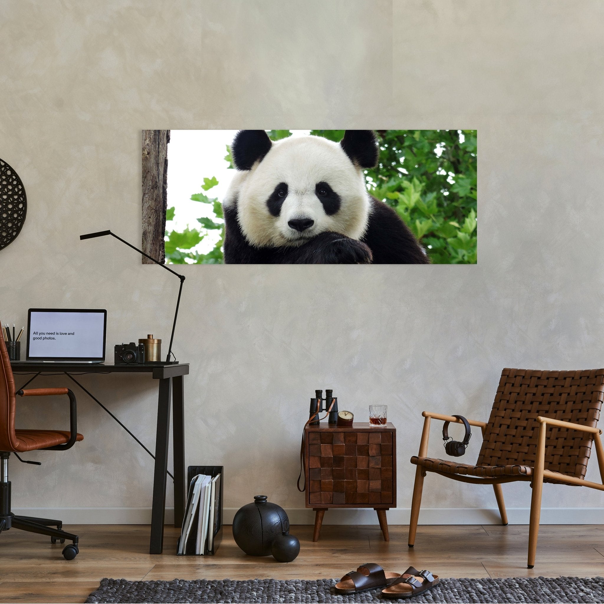 Leinwandbild Panda, Bär, Tier, schwarz, weiß M1111 kaufen - Bild 2
