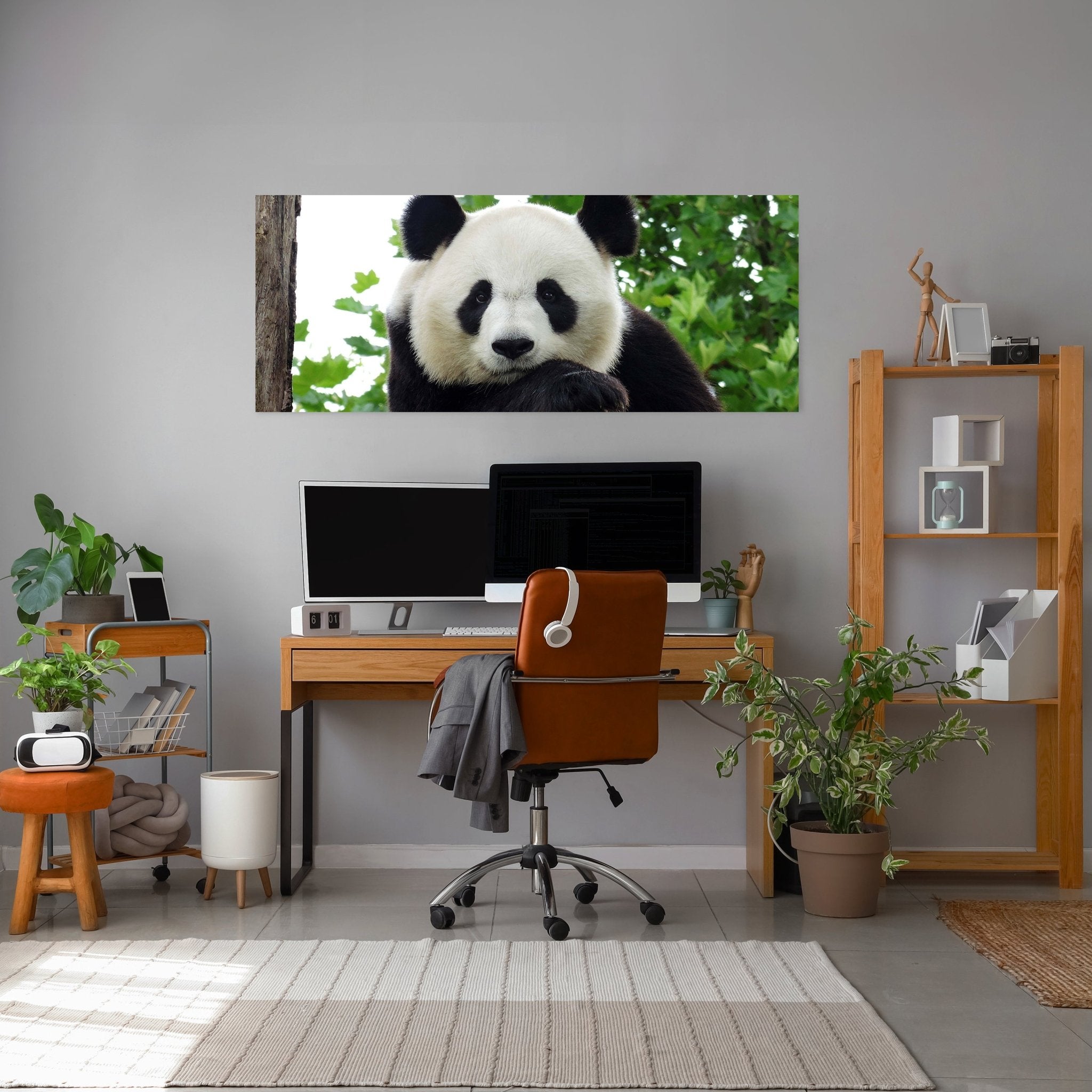 Leinwandbild Panda, Bär, Tier, schwarz, weiß M1111 kaufen - Bild 3