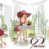 Crédence de cuisine Paris Cafe Coffee Comic Hat Popart M1139