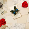 Kitchen splashback roses letters postcards spring M1165