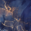 Türtapete blauer Marmor mit Gold, Blau M1180