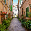 Wall mural Mediterranean alley, summer, sun, sky M1331