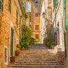 Door wallpaper Mediterranean stairs, summer, sun M1332