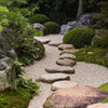 Door wallpaper Japanese Zen garden, stones, plants M1390