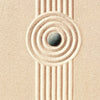 Türtapete Stein im Sand, Formen, Ringe, Linien M1391
