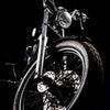 Türtapete Schwarzes Motorrad, Chopper, Fotografie M1397
